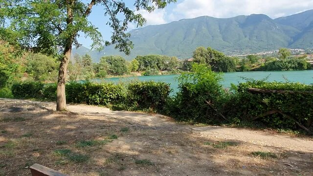 Lake of Telese Terme, Benevento, Italy

This area is surrounded by high mountains.