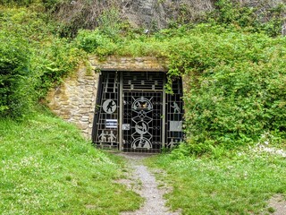 old entrance gate to a mine