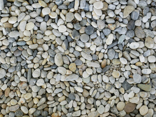 brown stone texture background. pebble stone garden