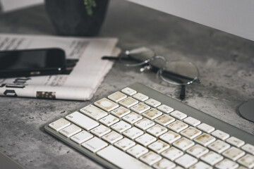dirty computer keyboard