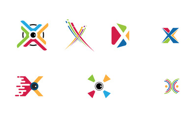 Fototapeta na wymiar Letter X Espose Logo