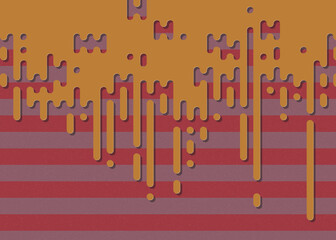 Abstract Rounded Color Lines halftone transition background illustration