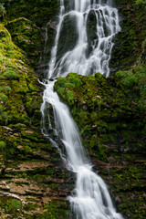Fototapeta na wymiar longexposure of a waterfall at Griessbach Falls in Berner Oberland