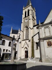 Clocher de la basilique de Thonon-les-bains