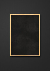 Fototapeta premium Traditional blackboard isolated on a black background