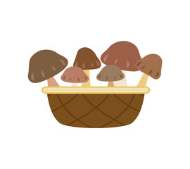 おいしそうな秋の味覚の野菜のイラスト　素材