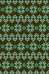 Ugly sweater Merry Christmas party ornament background seamless pattern