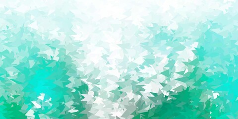 Dark green vector triangle mosaic wallpaper.