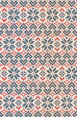 Ugly sweater Merry Christmas party ornament background seamless pattern