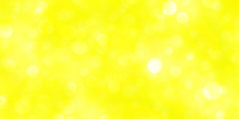 Light Yellow vector texture with circles. Abstract colorful disks on simple gradient background. New template for your brand book.