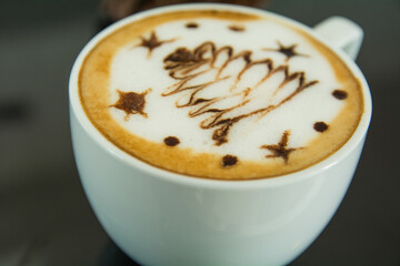 cup of coffee with latte art