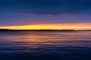 Obraz premium A sunset over the Adriatic sea