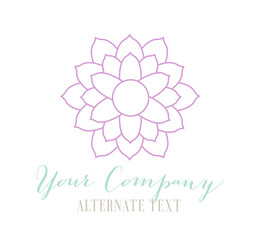 Elegant Business Logo with Floral Icon