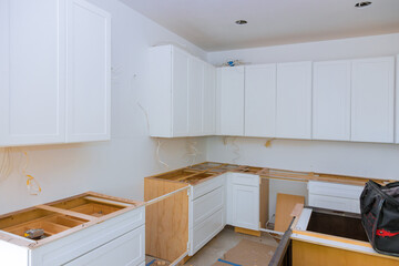 Remodel home improvement view installed in a new kitchen