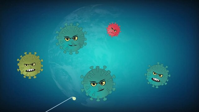 Vaccine for Covid-19 Animated Cartoon Graphics