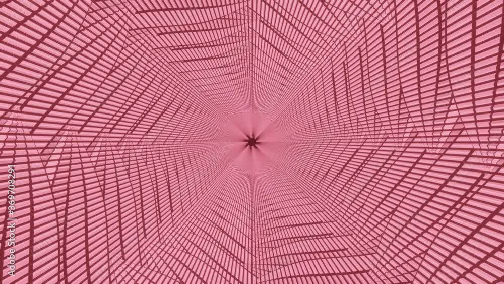 Poster hd video abstract pink energy tunnel in space with beautiful texture and pattern on the wall. energy