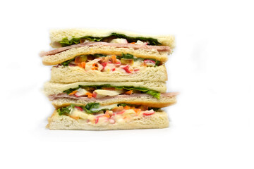 sandwich with cheese and vegetables