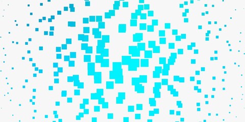 Light BLUE vector pattern in square style. Colorful illustration with gradient rectangles and squares. Pattern for busines booklets, leaflets