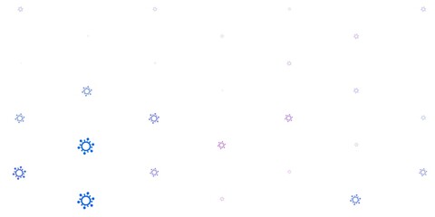 Light Blue, Red vector texture with disease symbols.