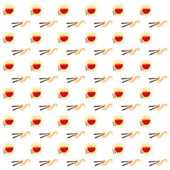 Noodle seamless pattern background.Colorful wallpaper vector illustration and good for printing