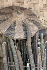21 December 2008, Banten, West Java, Indonesia: Traveling Hat at Baduy Tribe Village