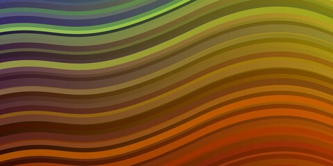Obraz premium Light Multicolor vector background with wry lines. Abstract gradient illustration with wry lines. Smart design for your promotions.