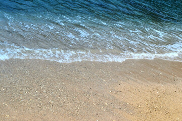 Beautiful wave of beach and cliffs