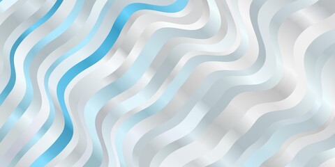 Obraz premium Light Pink, Blue vector backdrop with circular arc. Abstract gradient illustration with wry lines. Pattern for booklets, leaflets.