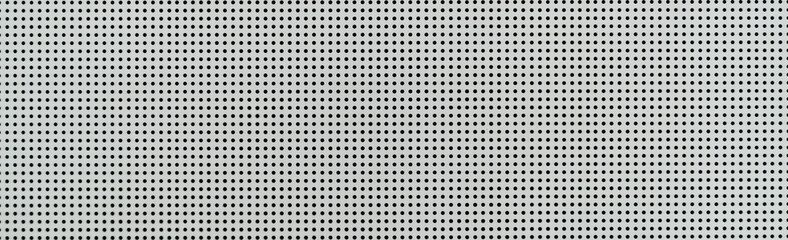 Panoramic texture surface of white aluminum metal mesh pattern background
