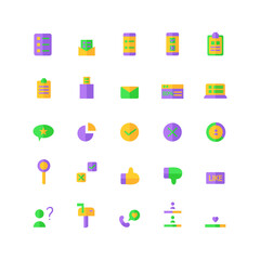 Museum icon set vector flat for website, mobile app, presentation, social media. Suitable for user interface and user experience.