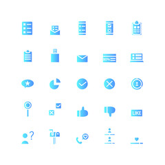 Museum icon set vector gradient for website, mobile app, presentation, social media. Suitable for user interface and user experience