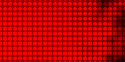 Light Orange vector background with circles. Glitter abstract illustration with colorful drops. Pattern for booklets, leaflets.