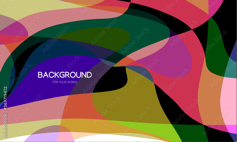Aufkleber dynamic trendy simple fluid color abstract background with line effects. vector illustration for wal