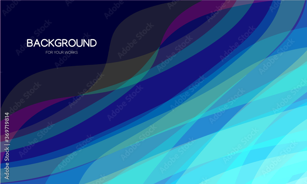 Poster dynamic trendy simple fluid color abstract background with line effects. vector illustration for wal
