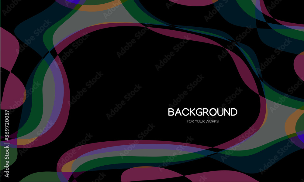 Poster dynamic trendy simple fluid color abstract background with line effects. vector illustration for wal