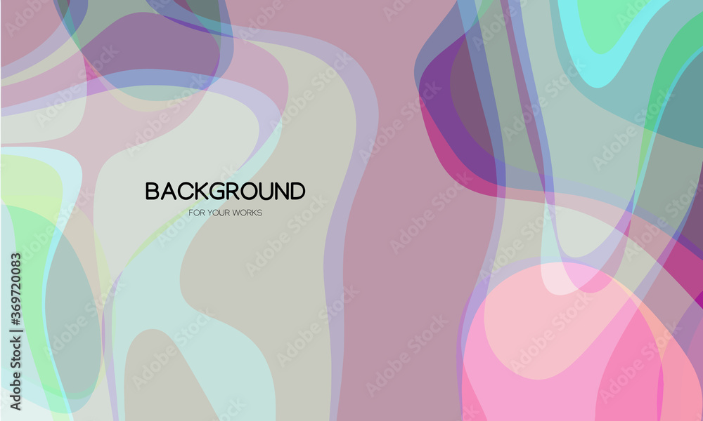 Aufkleber dynamic trendy simple fluid color abstract background with line effects. vector illustration for wal