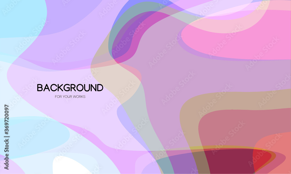 Aufkleber dynamic trendy simple fluid color abstract background with line effects. vector illustration for wal