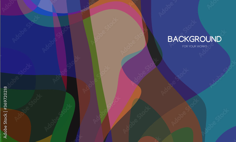 Poster dynamic trendy simple fluid color abstract background with line effects. vector illustration for wal