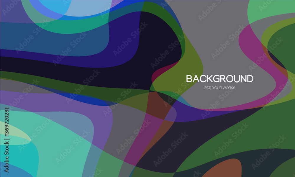Poster dynamic trendy simple fluid color abstract background with line effects. vector illustration for wal