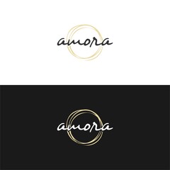 Elegant Circle Boutique Logo Design Vector