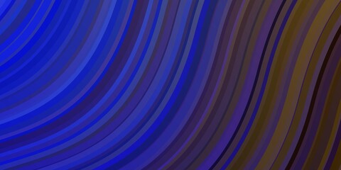 Light Blue, Green vector backdrop with circular arc. Illustration in abstract style with gradient curved.  Pattern for busines booklets, leaflets