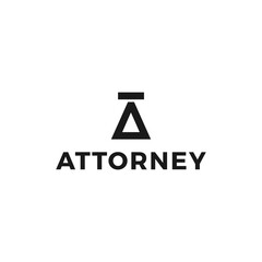 Balance A Letter Attorney Law Logo Design Idea