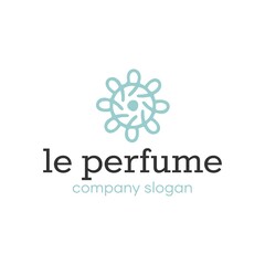 Floral Perfume Elegant Feminine Logo Design Idea