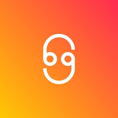 BG Letter Joint Icon Logo Vector