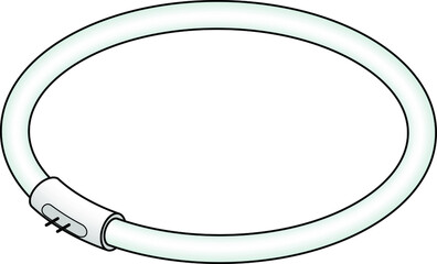 Fototapeta premium A circular fluorescent tube / bulb.