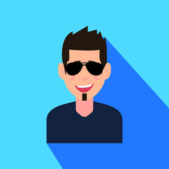 Fashionable Cool Guy Man Male Creative Colorful Character Design Vector Icon Flat