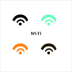 Wi-Fi vector icons set