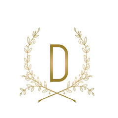 Obraz premium D Branch Gold