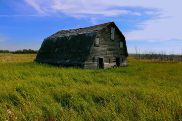 Obraz premium old barn in the countryside