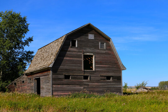 old abandoned barn